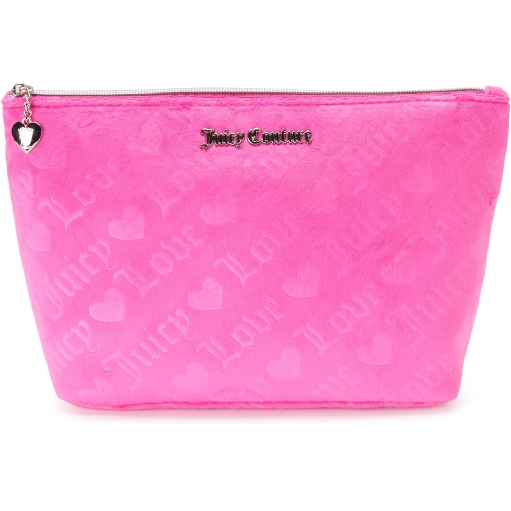Juicy Couture Hot Pink Velvet Travel Case